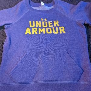 Under Armour Sweatshirt Womens XS Purple Charged Semi-Fitted Pullover